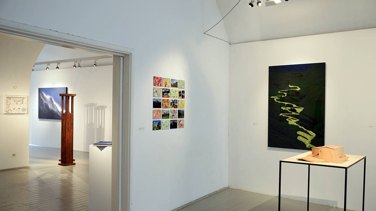 "Über alle Berge" - a cross-border project of the Südtiroler Künstlerbund
in cooperation with the Neue Münchner Künstlergenossenschaft,
photo: Leonhard Angerer