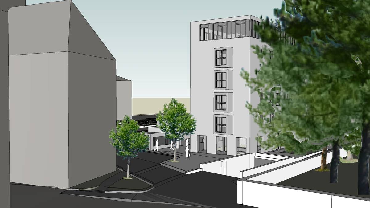 Commissioned work as a prize resulting from a public art in construction-competition in the student residence Peter Rigler